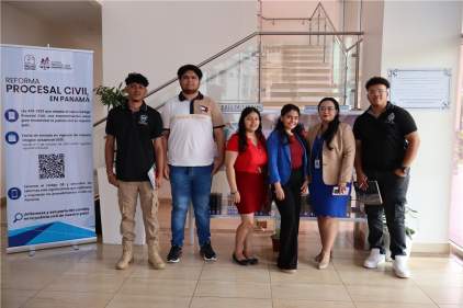 Estudiantes de Criminalística realizan gira académica en el Órgano Judicial de David