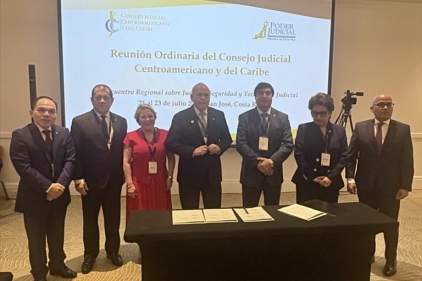 Magistrada López Arias efectúa Rendición de Cuentas de la Presidencia Pro Témpore 2024-2025 del CJCC en Costa Rica
