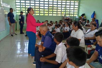 Facilitadores Judiciales Comunitarios promueven los derechos de la niñez con actividad educativa en escuela de Antón