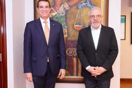 Vicepresidente de la CSJ recibe visita de cortesía del Doctor Jaime Orlando Santofimio Gamboa
