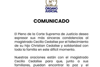 Comunicado del Pleno de la Corte Suprema de Justicia