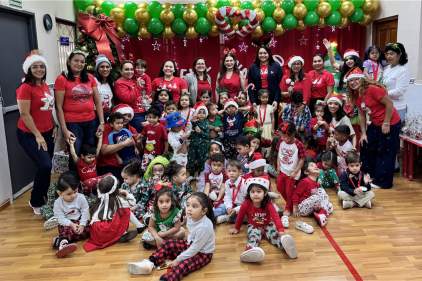 Magistrada Chen Stanziola participa en fiesta de Navidad del CECREDIN