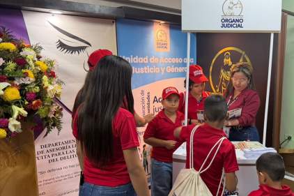 Órgano Judicial hace docencia en la Feria Internacional de Azuero sobre la igualdad en el acceso a la justicia