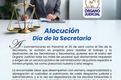 Mensaje de la Magistrada Presidenta de la CSJ, S.E. María Cristina Chen Stanziola, en el Día de la Secretaria ✍🏛