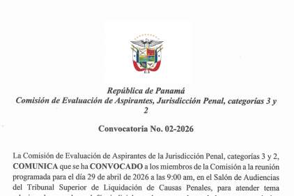 Magistrada Cornejo Batista convoca a miembros de la Comisión de Evaluación de Aspirantes de la Jurisdicción Penal