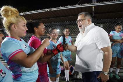 Con el apoyo del magistrado Carlos E. Villalobos Jaén, el equipo femenino del OJ inicia con triunfo Liga Gubernamental