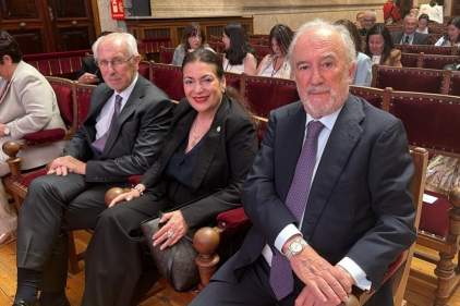 Presidenta de la CSJ, María Cristina Chen Stanziola se reúne con director de la RAE en España