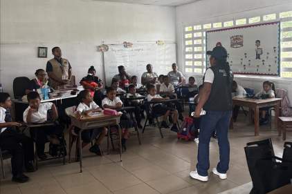 Juzgado Municipal de Penonomé y facilitadores judiciales llevan orientación comunitaria a escuela de El Coco