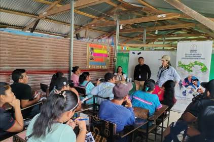 Capacitan a facilitadores judiciales comunitarios y residentes de Barranco Medio en materia de cooperativismo