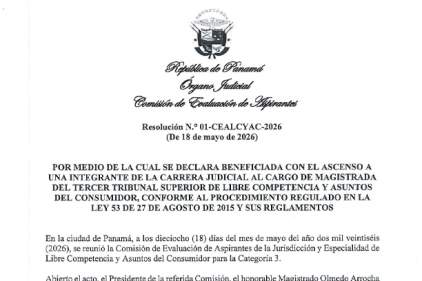 Resolución No.01 del CEALCYAC