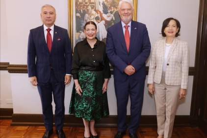 Junta Directiva de la CSJ recibe visita de cortesía del embajador de la República Federal de Alemania