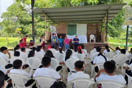 Juzgado de Chiriquí Grande organizó charla sobre educación vial para estudiantes como parte de las acciones del SNFJC