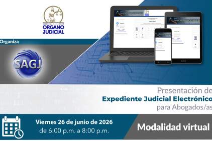Presentación del Expediente Judicial Electrónico para abogados y abogadas