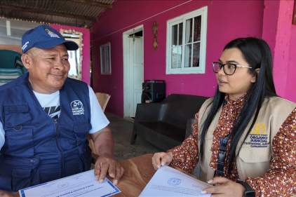 Jueza Municipal de Las Palmas fortalece vínculo con facilitador judicial comunitario de Pixvae