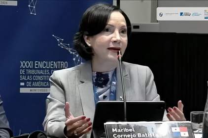 Magistrada Maribel Cornejo Batista participa como panelista en encuentro constitucional de América Latina
