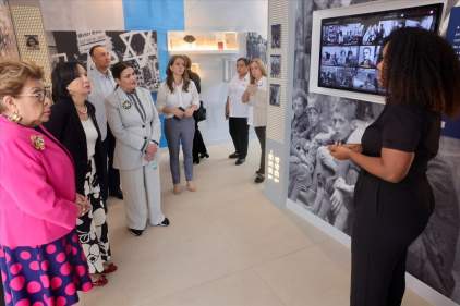 Magistrados de la Corte Suprema de Justicia recorren el Museo de la Libertad y los Derechos Humanos