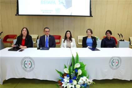 Magistrada presidenta de la CSJ reafirma compromiso en la lucha contra el delito de la trata de personas