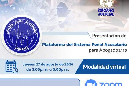 Presentación de la Plataforma del Sistema Penal Acusatorio para abogados y abogadas