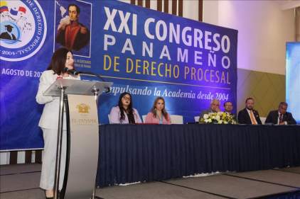 Presidenta de la CSJ clausura el XXI Congreso Panameño de Derecho Procesal
