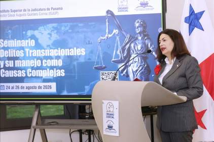 Presidenta de la CSJ inaugura el seminario “Delitos transnacionales y su manejo como causas complejas” en el ISJUP