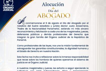 Mensaje de la Magistrada Presidenta de la CSJ en vísperas de conmemorarse el Día del Abogado