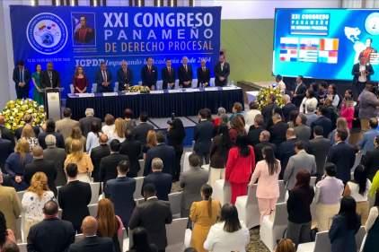 Magistrados de la CSJ participan en la inauguración del XXI Congreso Panameño de Derecho Procesal