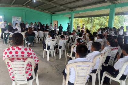 Juzgados de Niñez y Adolescencia acercan servicios de justicia a la comunidad de Chiguirí Arriba