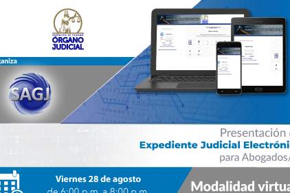 Presentación del Expediente Judicial Electrónico para abogados y abogadas