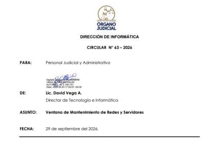 Dirección de Informática comunica trabajos de mantenimiento de redes y servidores