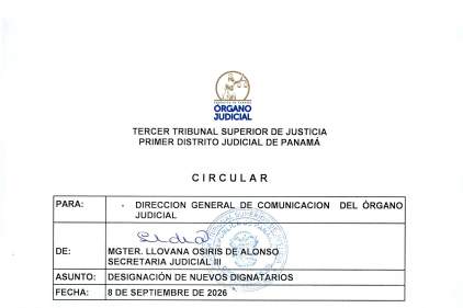 Magistrada Ruby Del C. Ibarra Santana, es electa como nueva Presidenta del Tercer Tribunal Superior de Justicia