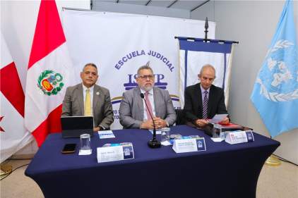 Magistrado Villalobos Jaén asiste a conversatorio sobre la divulgación del nuevo modelo procesal civil