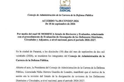 ACUERDO N°08-CONDEP-2026 de 18-09-2026