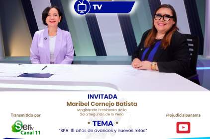 Magistrada Maribel Cornejo Batista, “SPA: 15 años de avances y nuevos retos” en OJudicialTV