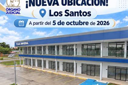 Juzgado Seccional de Familia de Los Santos atenderá en nueva sede a partir del 5 de octubre