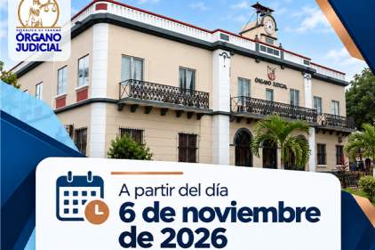 Nuevos servicios del RUE al Juzgado Penal de Adolescentes de Bocas del Toro y Chiriquí a partir del 6 de noviembre