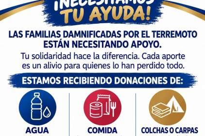 Los afectados por el terremoto y las posteriores réplicas necesitan de todos