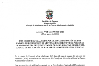 Acuerdo N°01-CONACAJU-2026 de 25 de marzo de 2026