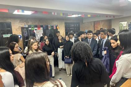 Estudiantes de la USMA conocen los servicios de la Biblioteca Judicial en gira académica Palacio de Justicia Gil Ponce