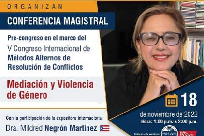Pre-congreso en el marco del V Congreso Internacional de Métodos Alternos de Resolución de Conflictos