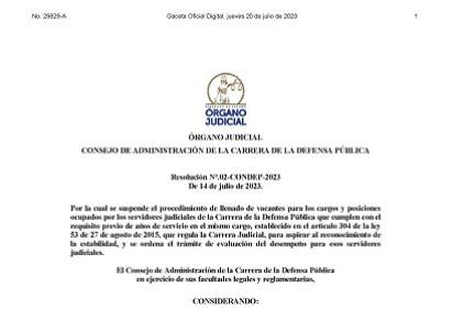 RESOLUCIÓN N°.02-CONDEP-2023 DE 14 DE JULIO DE 2023