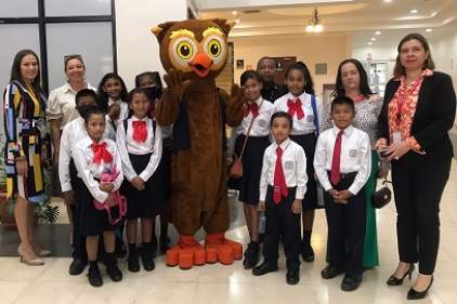 FACILITADORA JUDICIAL DE LOS ABANICOS, PRESENTA A SU GRUPO DE ESTUDIANTES DEL PROGRAMA DE FACILITADORES ESCOLARES