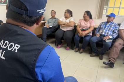 Juzgado Municipal del Distrito de Los Pozos realiza reunión interistitucional en compañía de Facilitadores Judicial