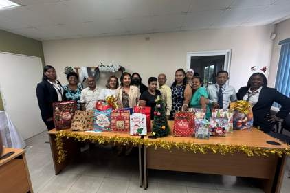 FACILITADORES JUDICIALES DEL DISTRITO DE SAN CARLOS RECIBEN AGASAJO NAVIDEÑO.