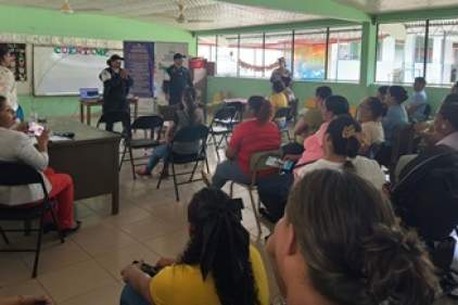 Juzgado Municipal de Parita y Facilitador Judicial realizan charla educativa en Escuela de Cabuya.
