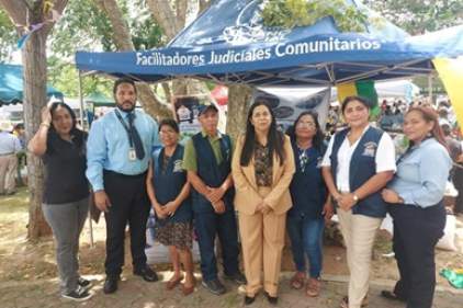 Facilitadores Judiciales de Capira participaron en la Feria Familiar de San Isidro Labrador