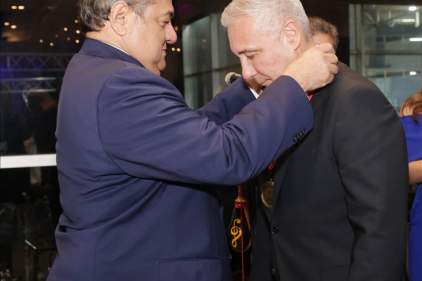 Presidente encargado de la CSJ recibe Medalla al Mérito Académico del Movimiento de Abogados Gremialistas