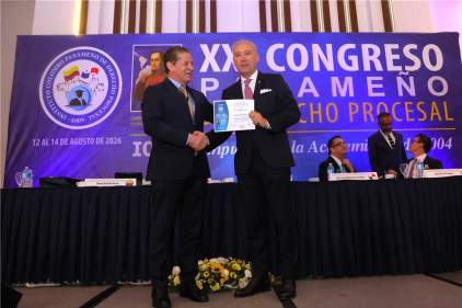 Presidente encargado de la CSJ participa como expositor en XXI Congreso Panameño de Derecho Procesal