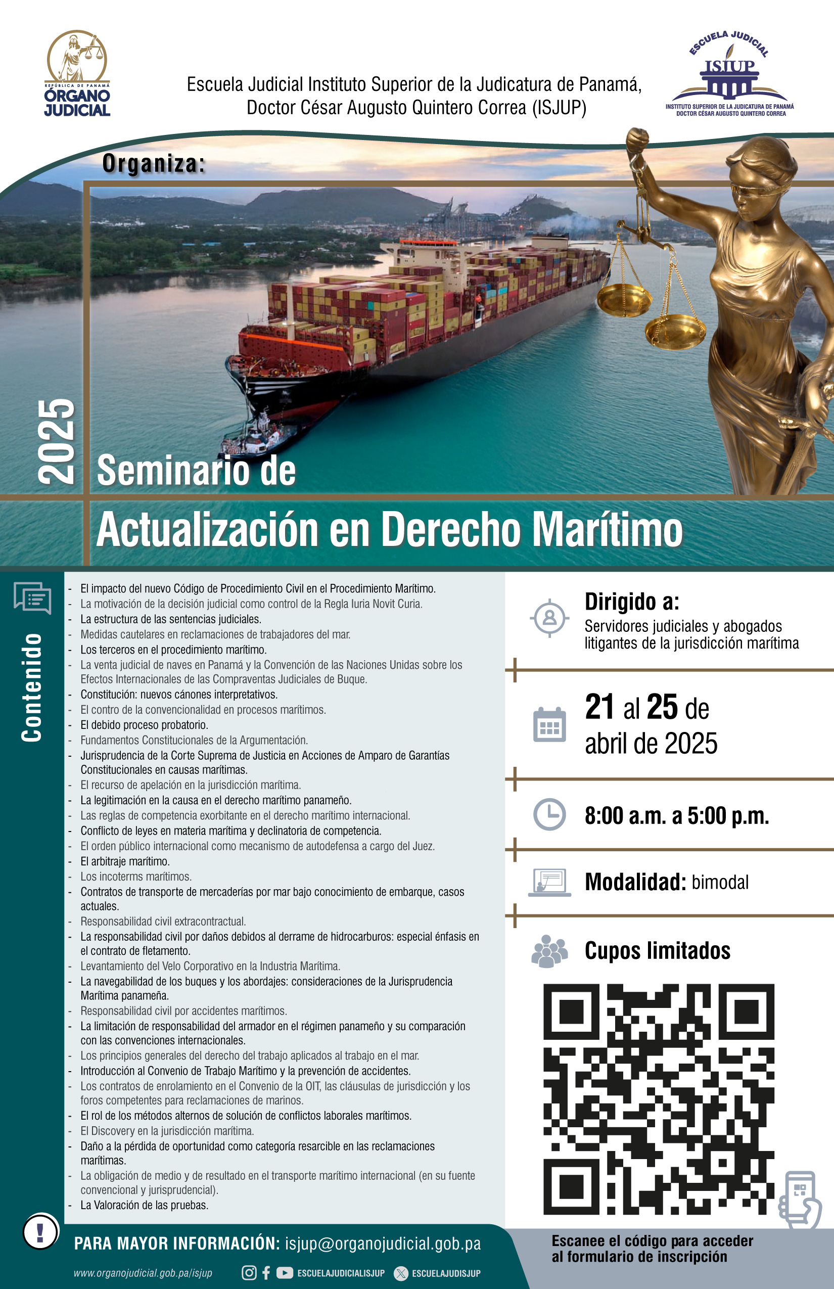 Seminario de Actualización en Derecho Marítimo 2025