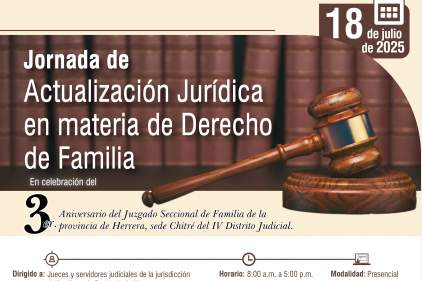 JORNADA DE ACTUALIZACIÓN JURÍDICA EN MATERIA DE DERECHO DE FAMILIA