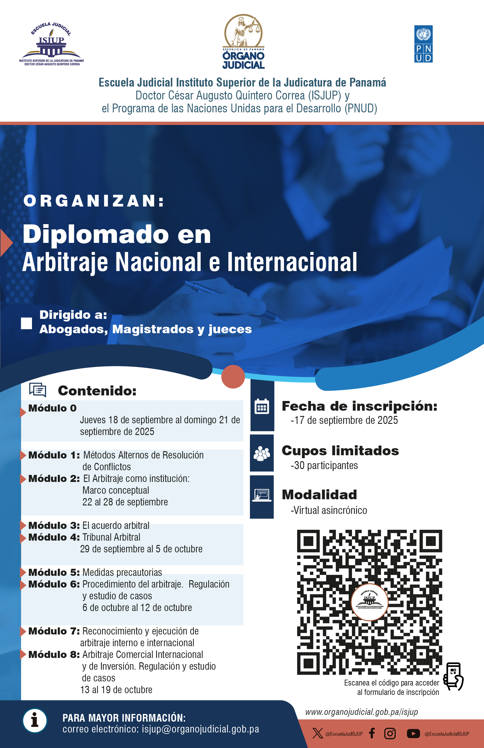 DIPLOMADO EN ARBITRAJE NACIONAL E INTERNACIONAL
